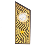 Часы подарочные настольные в виде погона Генерала из натурального камня Змеевик Gold Military Clock варинант исполнения - 7 | Loft Concept в Кирове