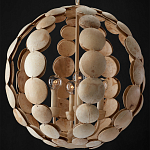 Люстра в форме шара с декором из круглых декоративных элементов Texture Discs варинант исполнения - 3 | Loft Concept в Кирове