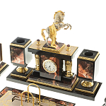 Настольный письменный набор из яшмы и долерита с декором в виде коня Manager Organizer варинант исполнения - 2 | Loft Concept в Кирове