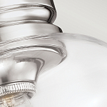 Потолочный светильник с прозрачным стеклянным плафоном в форме широкого колокола Feiss варинант исполнения - 2 | Loft Concept в Кирове