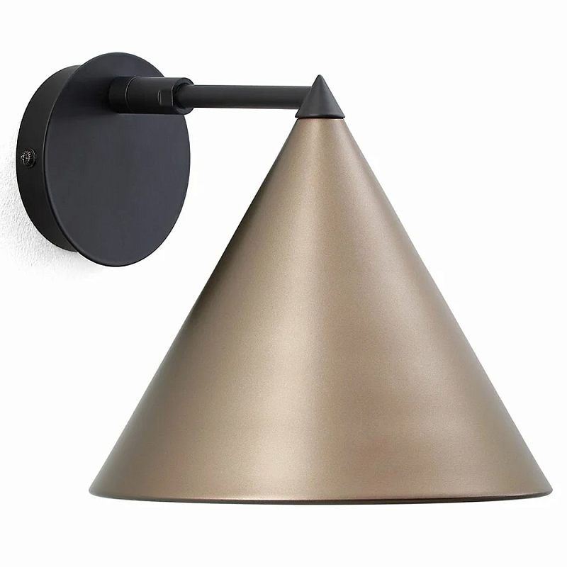 Бра с поворотным плафоном Cone Черный Золотой Бра с поворотным плафоном Cone Черный Золотой в Кирове | Loft Concept