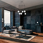 Торшер с 2-мя сферическими стеклянными плафонами Splatter варинант исполнения - 3 | Loft Concept в Кирове