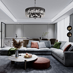 Люстра круглая из матового черного металла с подвесками из прозрачных стеклянных трубок Noir Tubes варинант исполнения - 12 | Loft Concept в Кирове