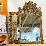 Зеркало настенное в ажурной раме с эффектом старины Classic Ornament Mirror варинант исполнения - 2 | Loft Concept в Кирове