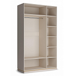 Шкаф трёхдверный с 2-мя зеркальными дверками Satin Furniture варинант исполнения - 4 | Loft Concept в Кирове