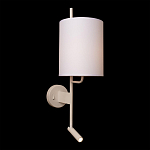 Бра с цилиндрическим тканевым абажуром и регулируемым спотом Pure Cylinder варинант исполнения - 1 | Loft Concept в Кирове