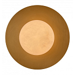 Бра круглое с плафоном из натурального камня на латунном основании Cryptocrystalline Stone варинант исполнения - 2 | Loft Concept в Кирове