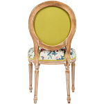 Стул из массива бука бежевый с изображением птиц и цветов Beige Green Chinoiserie Rose Garden Chair варинант исполнения - 2 | Loft Concept в Кирове