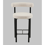 Стул полубарный Floreo букле молочный варинант исполнения - 4 | Loft Concept в Кирове