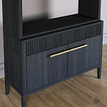 Стеллаж Primo с ящиками Черный дуб  варинант исполнения - 3 | Loft Concept в Кирове