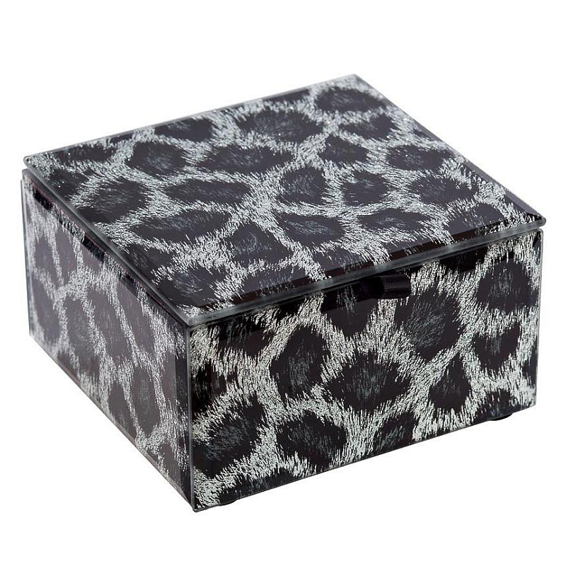 Шкатулка Snow Leopard Cube Серый Шкатулка Snow Leopard Cube Серый в Кирове | Loft Concept