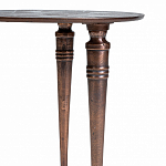 Кофейный столик с рельефной столешницей из металла Aplika Bronze варинант исполнения - 3 | Loft Concept в Кирове