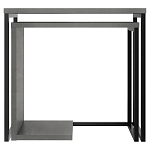 Комплект из 2-х приставных столов серого цвета из дерева ZIGOSH RETRO GREY варинант исполнения - 1 | Loft Concept в Кирове