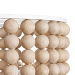 Люстра в форме цилиндра с вставками из деревянных бусин Wooden Beads варинант исполнения - 3 | Loft Concept в Кирове