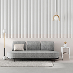 Стол приставной с овальными элементами бело-бежевого цвета NUN SIDE TABLE WHITE LIGHT MOCHA варинант исполнения - 2 | Loft Concept в Кирове