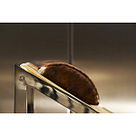 Дизайнерское кресло на металлическом каркасе с подставкой для ног Poltronova Mies Armchair варинант исполнения - 14 | Loft Concept в Кирове