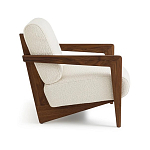 Кресло с обивкой из белого букле Armchair White Boucle варинант исполнения - 1 | Loft Concept в Кирове