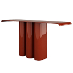 Консоль красная с цилиндрическим основанием Giorgio варинант исполнения - 1 | Loft Concept в Кирове