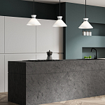 Подвесной светильник с белым стеклянным конусным плафоном Alora Mood варинант исполнения - 7 | Loft Concept в Кирове