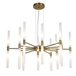 Люстра подвесная с 20-ю цилиндрическими матовыми плафонами Delta Light варинант исполнения - 1 | Loft Concept в Кирове