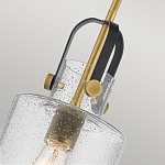 Подвесной светильник с цилиндрическим плафоном из прозрачного стекла с пузырьками Kichler варинант исполнения - 4 | Loft Concept в Кирове