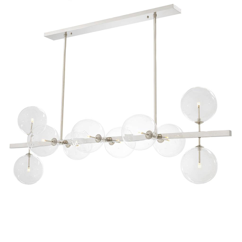 Люстра Chandelier Largo Nickel Никель Прозрачное Стекло Люстра Chandelier Largo Nickel Никель Прозрачное Стекло в Кирове | Loft Concept
