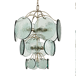 Люстра с каскадом из круглых декоративных элементов Discs of Light варинант исполнения - 2 | Loft Concept в Кирове