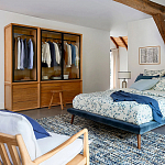 Двуспальная кровать с мягким изголовьем Daniel Bed варинант исполнения - 6 | Loft Concept в Кирове