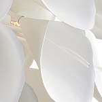 Люстра белая каплевидной формы из цветков лилии White Natural Lines варинант исполнения - 3 | Loft Concept в Кирове