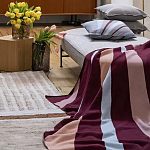 Плед из хлопка с геометрическим рисунком Elan Stripe Addison варинант исполнения - 6 | Loft Concept в Кирове