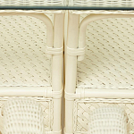 Комплект обеденный из ротанга Eloise grand white варинант исполнения - 14 | Loft Concept в Кирове