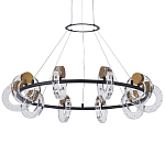 Кольцевая люстра с круглыми стеклянными плафонами в виде колец Olympe Glass Chandelier варинант исполнения - 1 | Loft Concept в Кирове