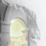 Встраиваемый в стену гипсовый светильник под покраску с колоннами и арками в античном стиле Antiquity Athena варинант исполнения - 14 | Loft Concept в Кирове