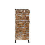 Торшер из перламутра на металлическом каркасе Indonesian Tower 2 варинант исполнения - 2 | Loft Concept в Кирове