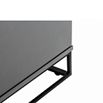 ТВ-тумба цвета графит с  2-мя дверцами и ящиком Strict Lines варинант исполнения - 5 | Loft Concept в Кирове