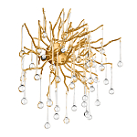 Бра с лучеобразным основанием и подвесками из прозрачного стекла в виде длинных капель Droplet Chandelier варинант исполнения - 3 | Loft Concept в Кирове