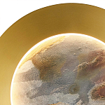 Бра в форме диска цвета латунь Brass Borders варинант исполнения - 3 | Loft Concept в Кирове