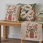 Подушка с цветочным принтом Blooming Elegance Rose варинант исполнения - 7 | Loft Concept в Кирове