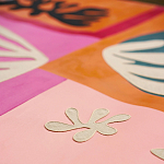 Обои ручная роспись в стиле Арт-деко Jazz Original colourway on painted silk with embroidery варинант исполнения - 5 | Loft Concept в Кирове