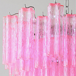 Элитная Люстра Textured Glass Pink Chandelier Ярко Розовое стекло варинант исполнения - 2 | Loft Concept в Кирове