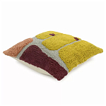 Чехол на подушку с рисунком горчичного цвета Elan Textured варинант исполнения - 3 | Loft Concept в Кирове