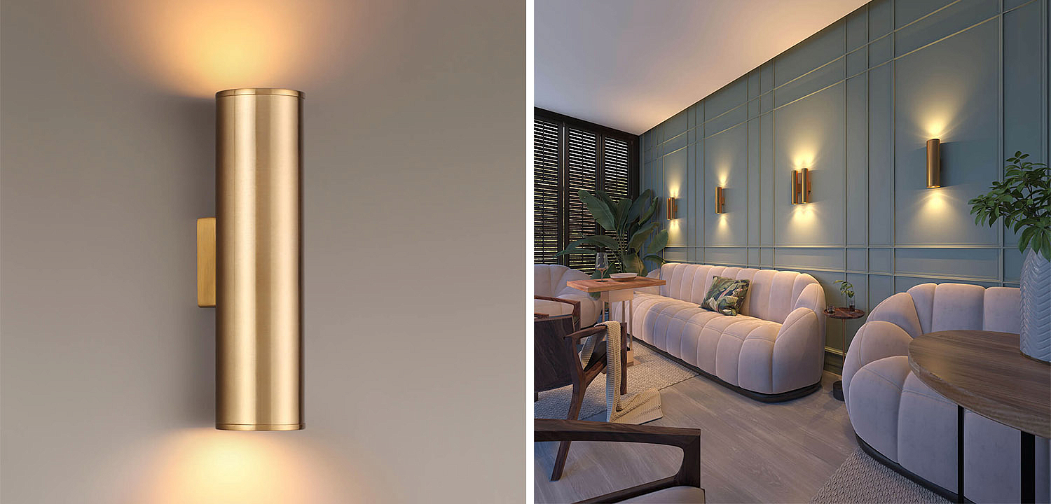 Бра Derk Trumpet tube Wall lamp Gold Бра Derk Trumpet tube Wall lamp Gold - Loft-Concept в Кирове