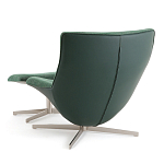 Кресло вращающееся с подставкой для ног зеленое Verdante варинант исполнения - 4 | Loft Concept в Кирове