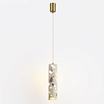 Подвесной светильник с цилиндрическим белым бетонным плафоном Terrazzo Light варинант исполнения - 2 | Loft Concept в Кирове