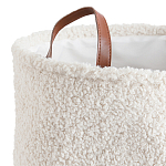 Корзина для белья из ткани букле Boucle Organizers Round варинант исполнения - 2 | Loft Concept в Кирове