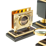 Настольный письменный набор из яшмы и долерита в подарочной упаковке Manager Organizer варинант исполнения - 8 | Loft Concept в Кирове