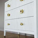 Бельевой Комод с 4 ящиками Elsa Dreams White варинант исполнения - 4 | Loft Concept в Кирове