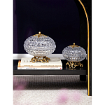 Конфетница из прозрачного рельефного стекла Eden Garden варинант исполнения - 11 | Loft Concept в Кирове