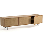 ТВ-тумба с декором из ротанга Pansy Rattan TV Stand варинант исполнения - 8 | Loft Concept в Кирове