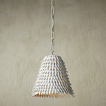 Подвесной светильник белый металлический в форме купола White Natural Lines варинант исполнения - 2 | Loft Concept в Кирове